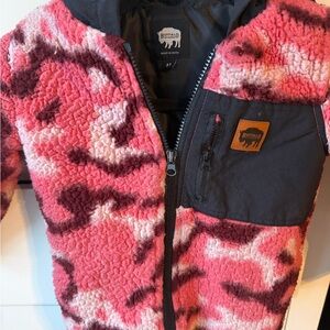 Buffalo David Bitton Black and Pink Children's Fleece Jacket
